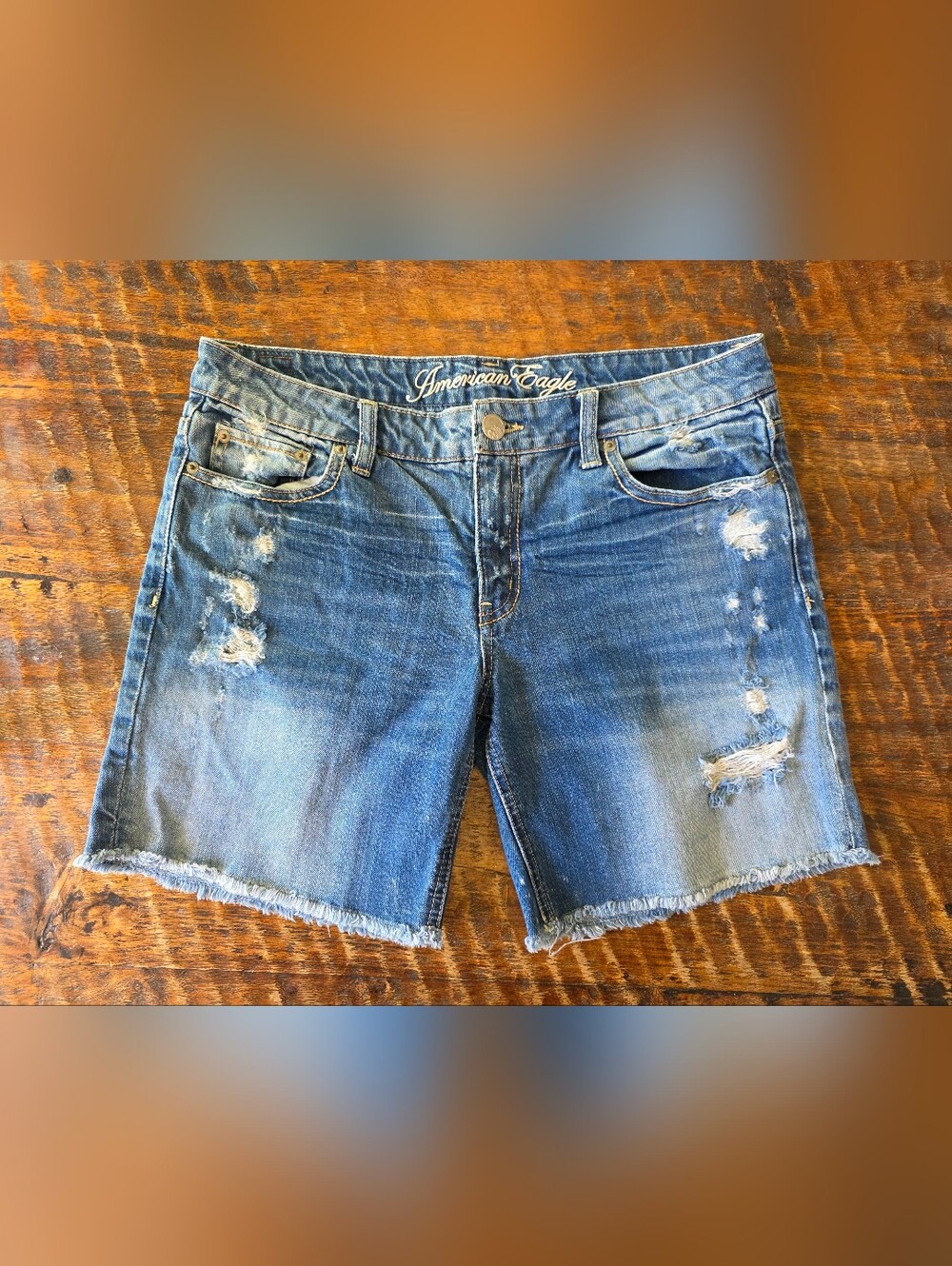 American Eagle Women's Live Your Life Cutoff Denim Shorts